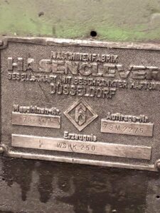 Prensa de forja horizontales Hasenclever WSHK 250 - 250 ton (ID:76066) - Dabrox.com