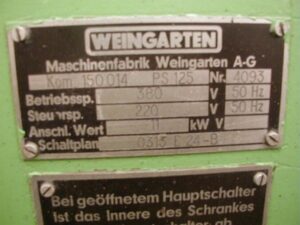 Prensa de tornillo Weingarten PS 125 - 110 ton (ID:75777) - Dabrox.com