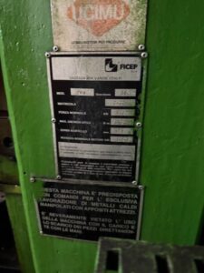 Prensa de tornillo Ficep PVM 280 - 800 ton (ID:76255) - Dabrox.com