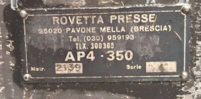 Prensa de estampación en caliente Mecolpress SEO 35 - 350 ton (Foto 9)